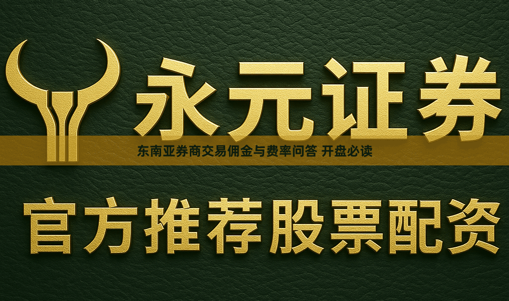 东南亚券商交易佣金与费率问答 开盘必读